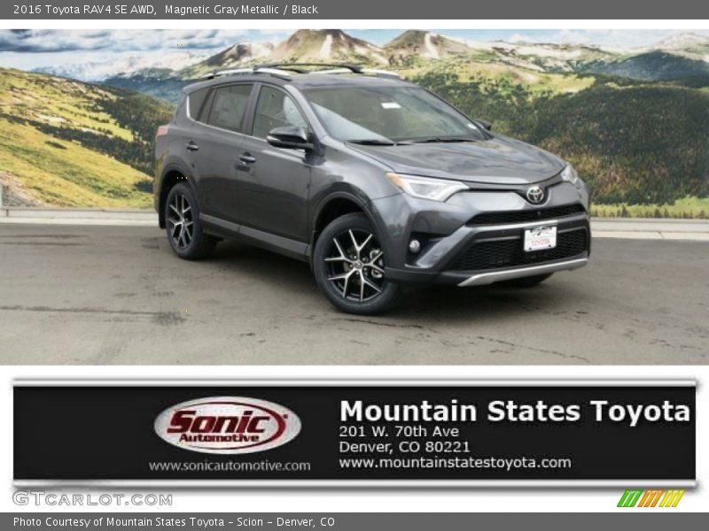 Magnetic Gray Metallic / Black 2016 Toyota RAV4 SE AWD