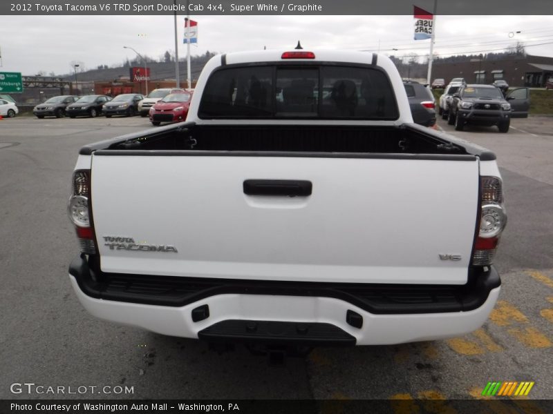 Super White / Graphite 2012 Toyota Tacoma V6 TRD Sport Double Cab 4x4