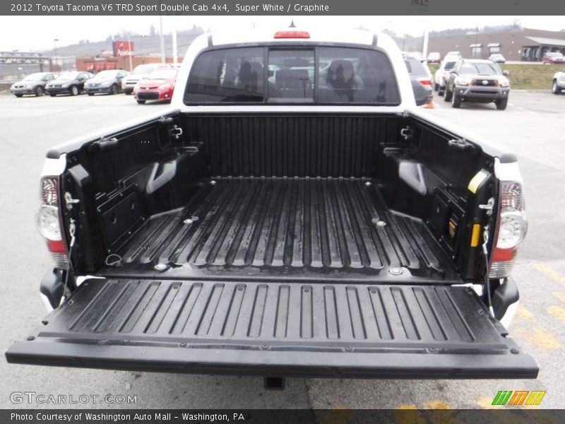 Super White / Graphite 2012 Toyota Tacoma V6 TRD Sport Double Cab 4x4