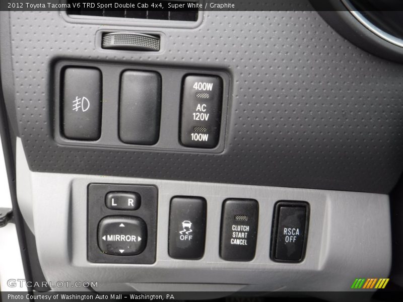 Super White / Graphite 2012 Toyota Tacoma V6 TRD Sport Double Cab 4x4
