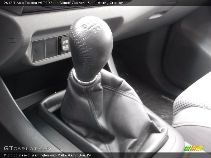 Super White / Graphite 2012 Toyota Tacoma V6 TRD Sport Double Cab 4x4