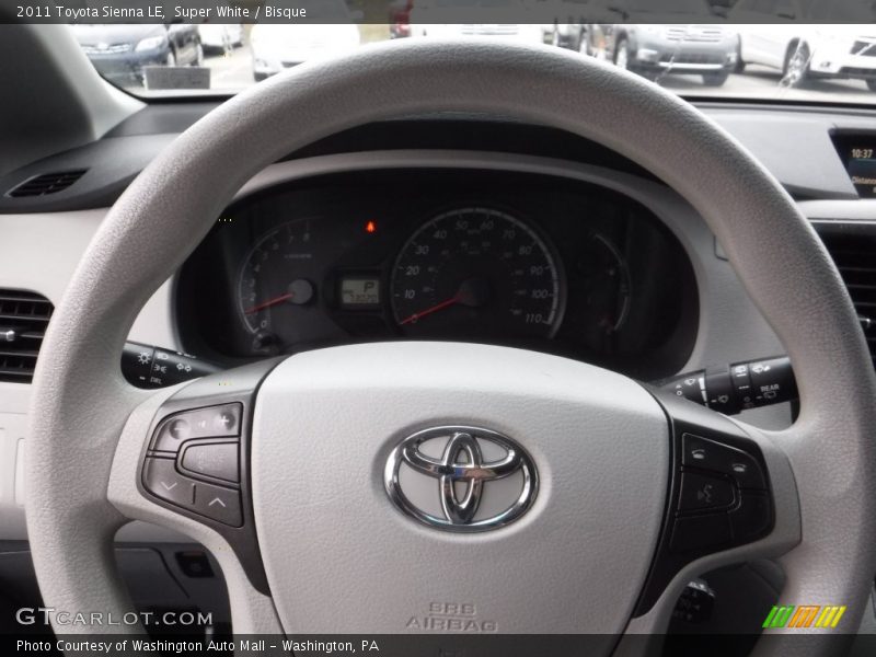 Super White / Bisque 2011 Toyota Sienna LE
