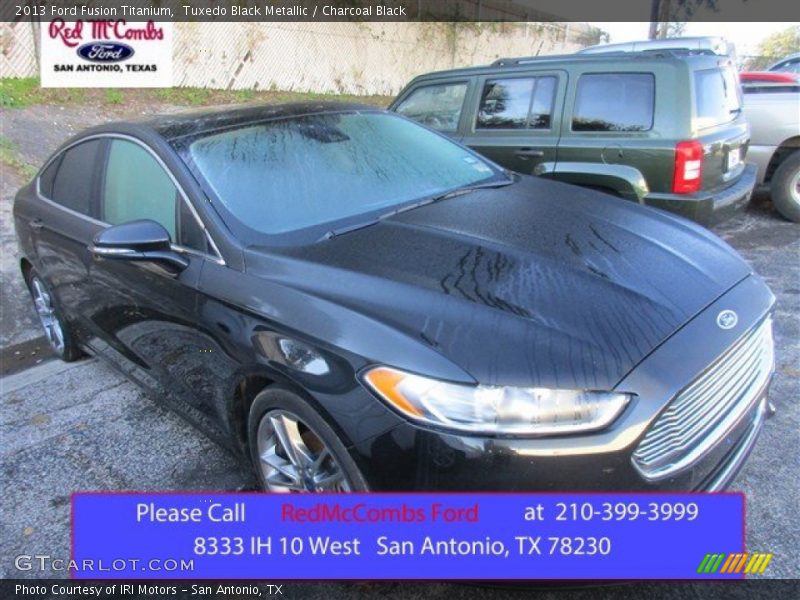 Tuxedo Black Metallic / Charcoal Black 2013 Ford Fusion Titanium