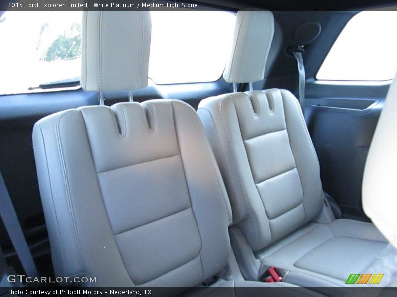 White Platinum / Medium Light Stone 2015 Ford Explorer Limited