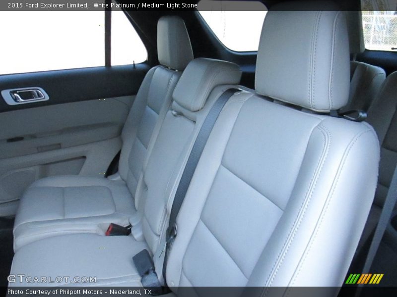 White Platinum / Medium Light Stone 2015 Ford Explorer Limited