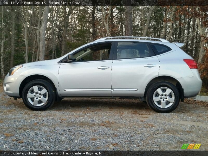 Brilliant Silver / Gray 2014 Nissan Rogue Select S