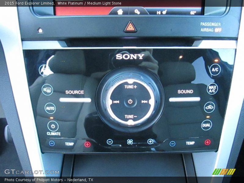 White Platinum / Medium Light Stone 2015 Ford Explorer Limited