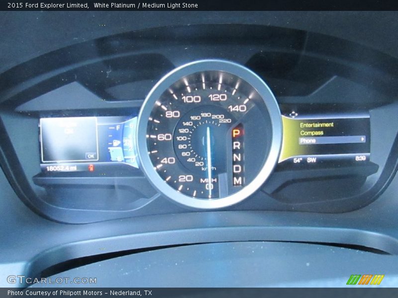 White Platinum / Medium Light Stone 2015 Ford Explorer Limited