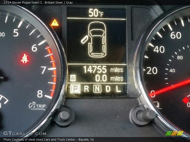 Brilliant Silver / Gray 2014 Nissan Rogue Select S