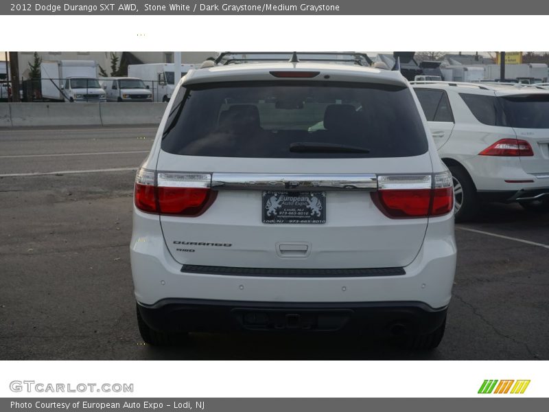Stone White / Dark Graystone/Medium Graystone 2012 Dodge Durango SXT AWD