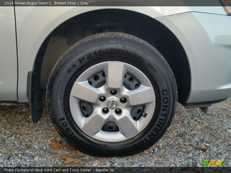 Brilliant Silver / Gray 2014 Nissan Rogue Select S