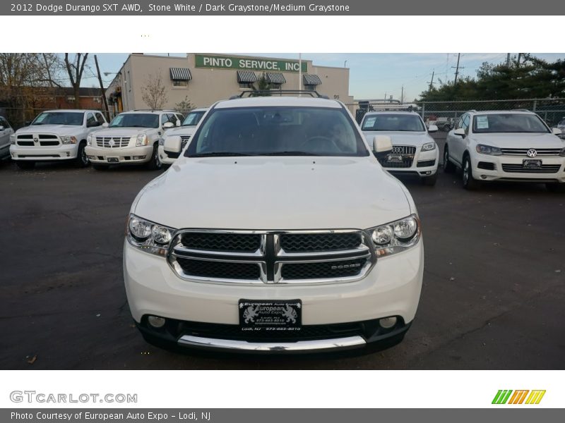 Stone White / Dark Graystone/Medium Graystone 2012 Dodge Durango SXT AWD
