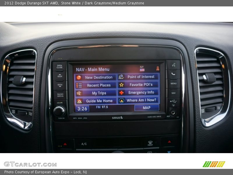 Stone White / Dark Graystone/Medium Graystone 2012 Dodge Durango SXT AWD