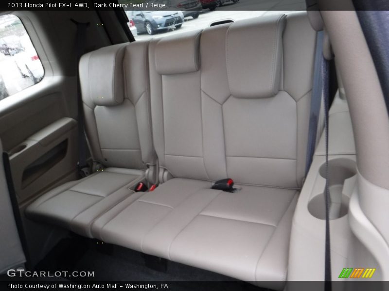 Dark Cherry Pearl / Beige 2013 Honda Pilot EX-L 4WD