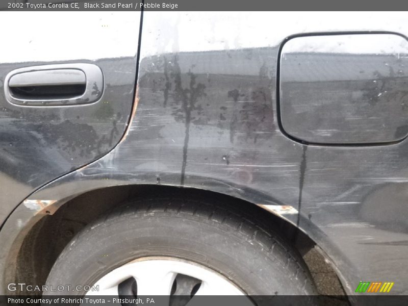 Black Sand Pearl / Pebble Beige 2002 Toyota Corolla CE