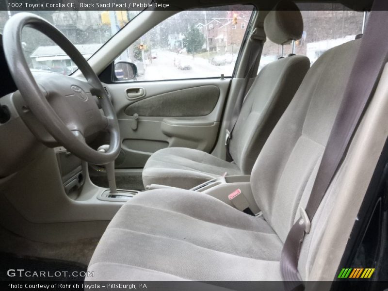 Black Sand Pearl / Pebble Beige 2002 Toyota Corolla CE