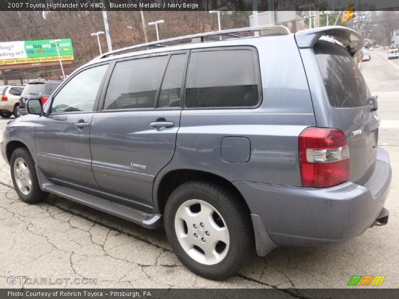Bluestone Metallic / Ivory Beige 2007 Toyota Highlander V6 4WD