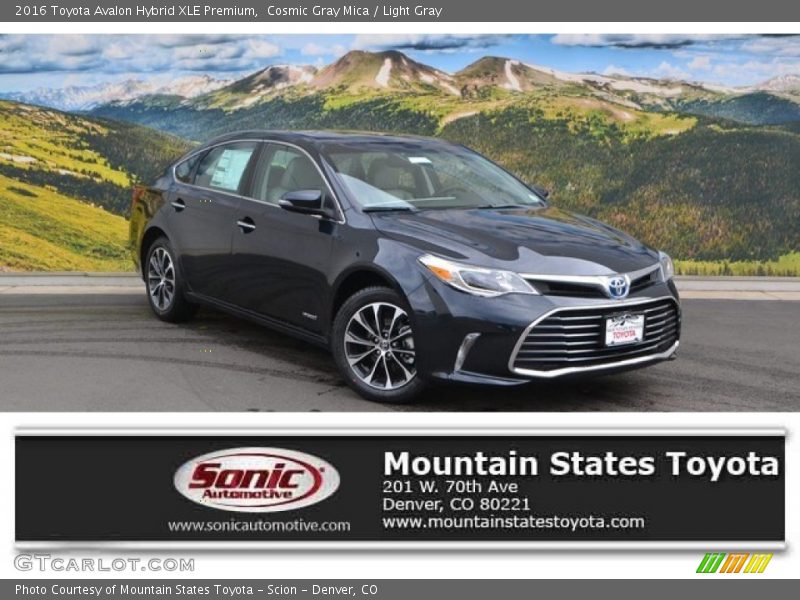 Cosmic Gray Mica / Light Gray 2016 Toyota Avalon Hybrid XLE Premium