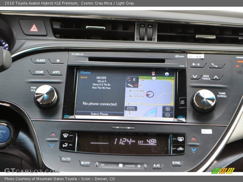 Cosmic Gray Mica / Light Gray 2016 Toyota Avalon Hybrid XLE Premium
