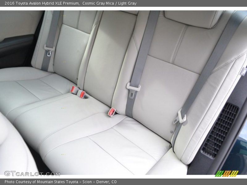 Rear Seat of 2016 Avalon Hybrid XLE Premium