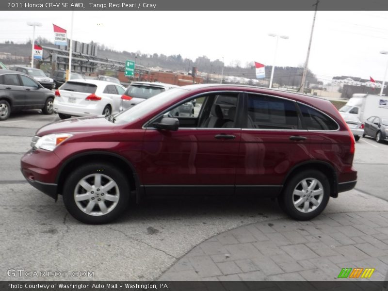 Tango Red Pearl / Gray 2011 Honda CR-V SE 4WD