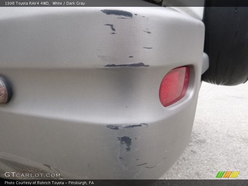 White / Dark Gray 1998 Toyota RAV4 4WD