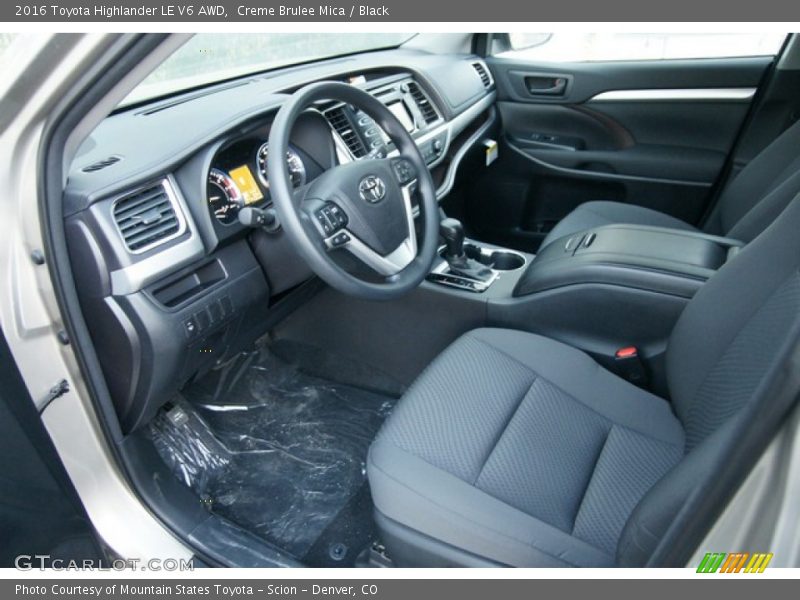 Black Interior - 2016 Highlander LE V6 AWD 