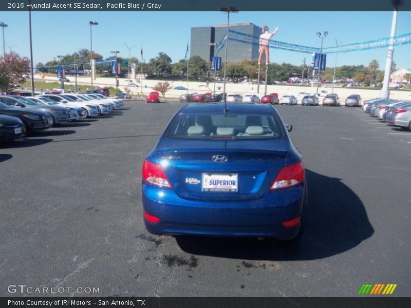 Pacific Blue / Gray 2016 Hyundai Accent SE Sedan