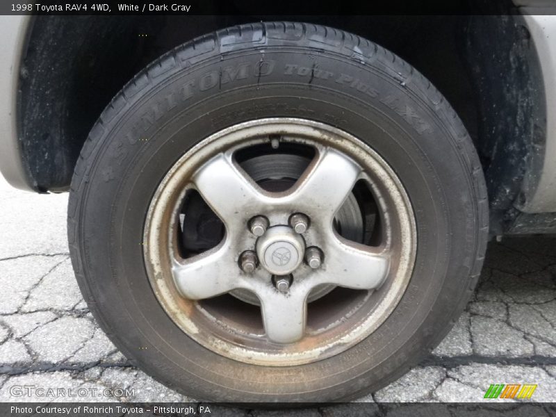 White / Dark Gray 1998 Toyota RAV4 4WD