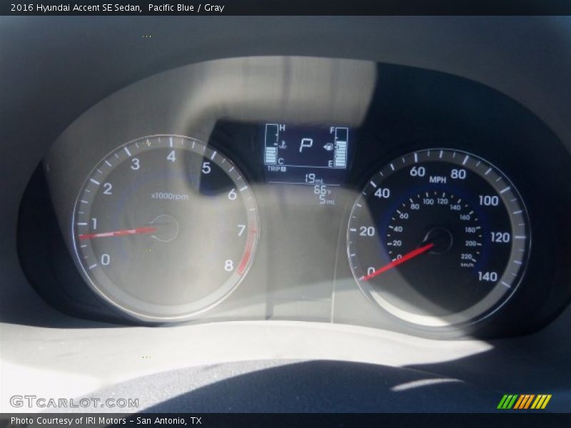 Pacific Blue / Gray 2016 Hyundai Accent SE Sedan