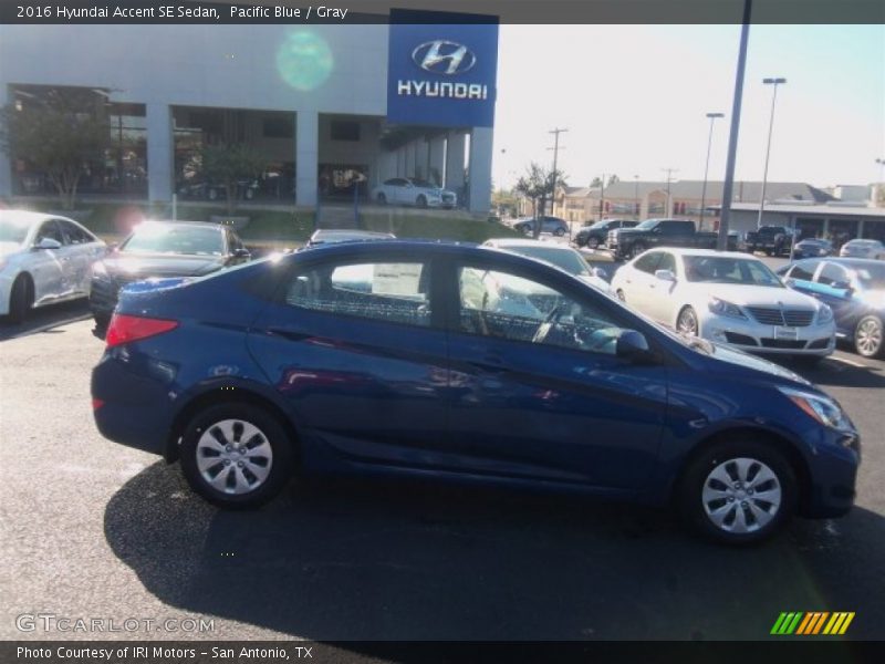 Pacific Blue / Gray 2016 Hyundai Accent SE Sedan