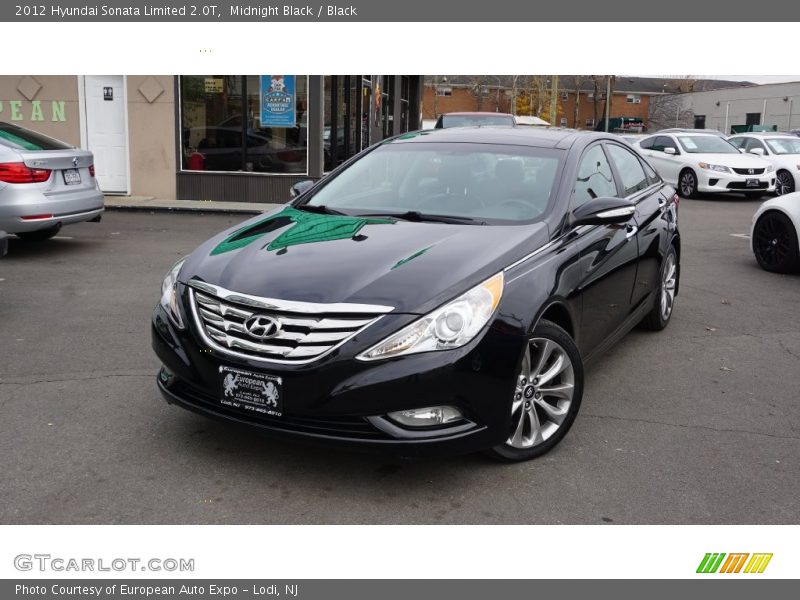 Midnight Black / Black 2012 Hyundai Sonata Limited 2.0T