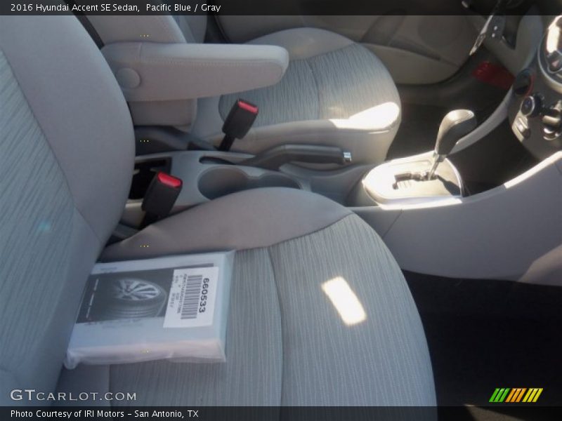Pacific Blue / Gray 2016 Hyundai Accent SE Sedan