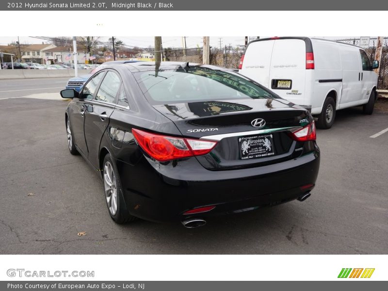 Midnight Black / Black 2012 Hyundai Sonata Limited 2.0T