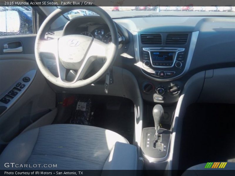 Pacific Blue / Gray 2016 Hyundai Accent SE Sedan