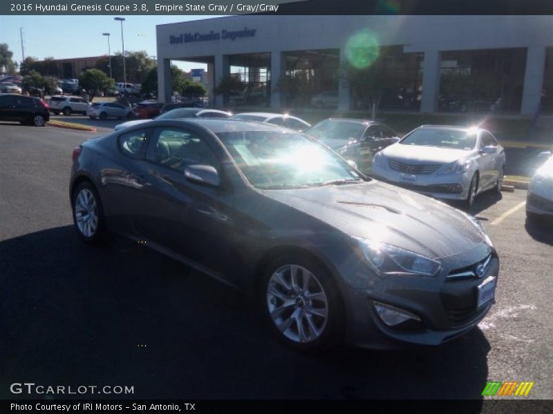 Empire State Gray / Gray/Gray 2016 Hyundai Genesis Coupe 3.8