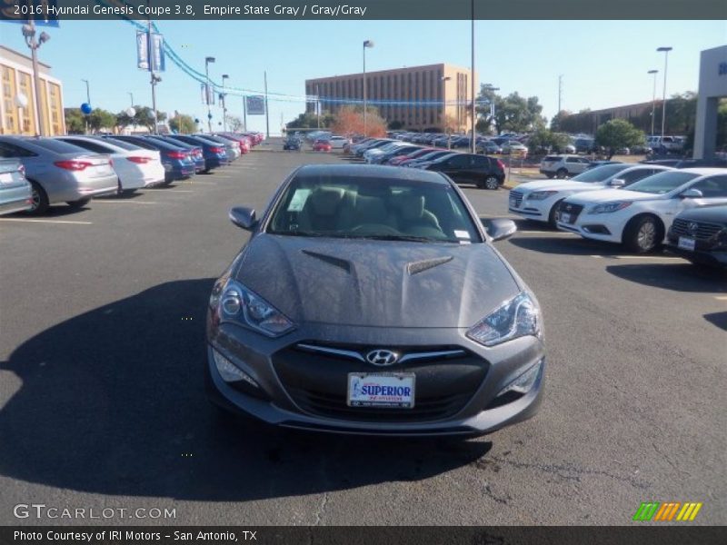 Empire State Gray / Gray/Gray 2016 Hyundai Genesis Coupe 3.8