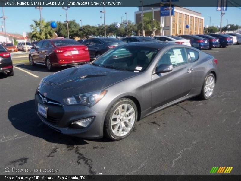 Empire State Gray / Gray/Gray 2016 Hyundai Genesis Coupe 3.8