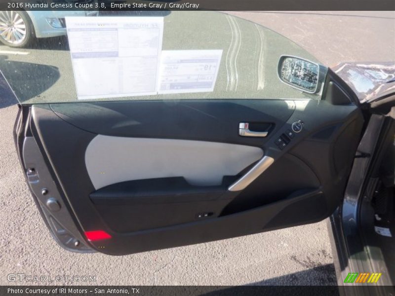 Empire State Gray / Gray/Gray 2016 Hyundai Genesis Coupe 3.8
