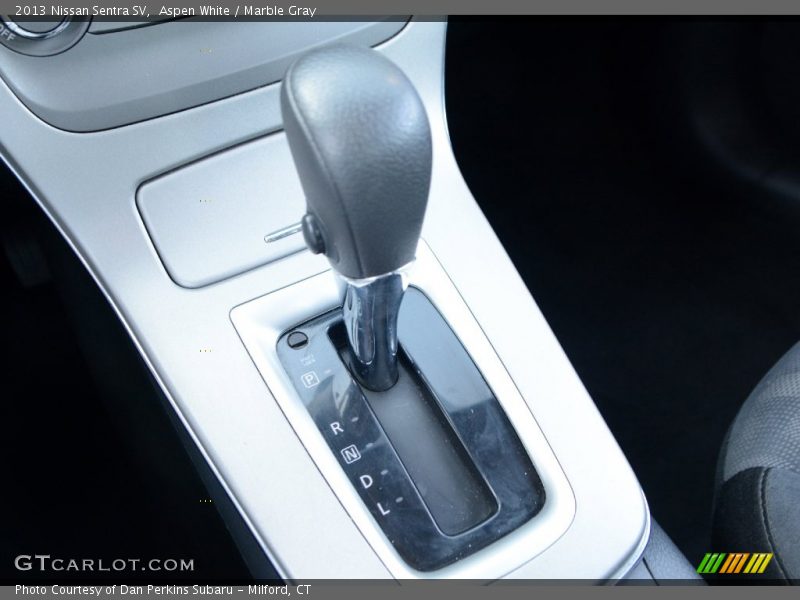 Aspen White / Marble Gray 2013 Nissan Sentra SV