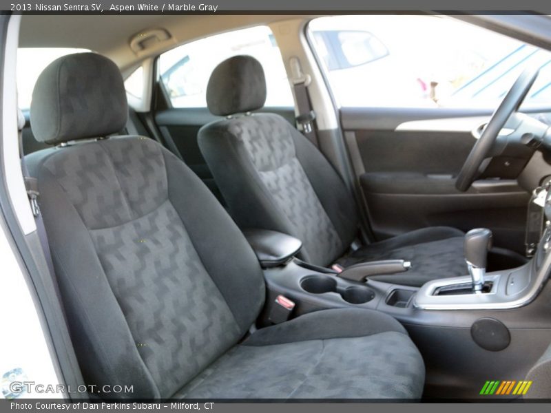 Aspen White / Marble Gray 2013 Nissan Sentra SV