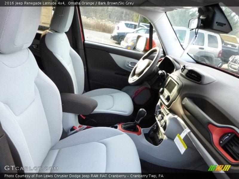 Front Seat of 2016 Renegade Latitude 4x4