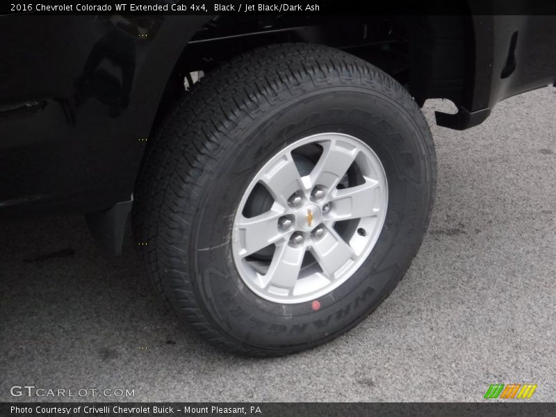 Black / Jet Black/Dark Ash 2016 Chevrolet Colorado WT Extended Cab 4x4