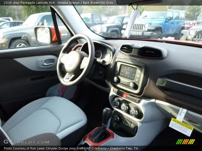 Omaha Orange / Bark Brown/Ski Grey 2016 Jeep Renegade Latitude 4x4