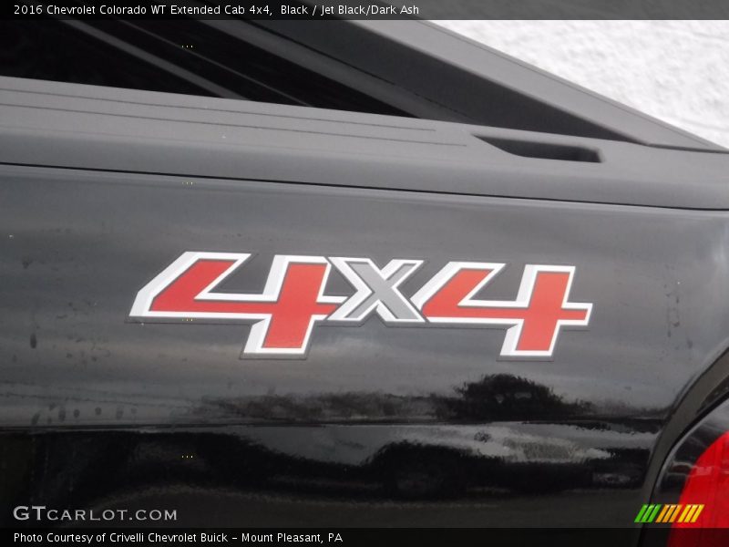 Black / Jet Black/Dark Ash 2016 Chevrolet Colorado WT Extended Cab 4x4