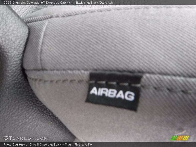 Black / Jet Black/Dark Ash 2016 Chevrolet Colorado WT Extended Cab 4x4