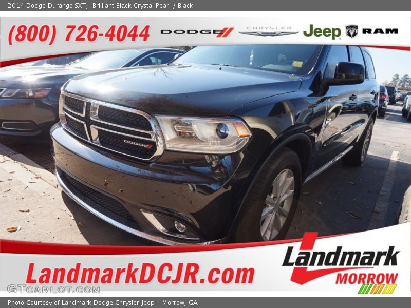 Brilliant Black Crystal Pearl / Black 2014 Dodge Durango SXT