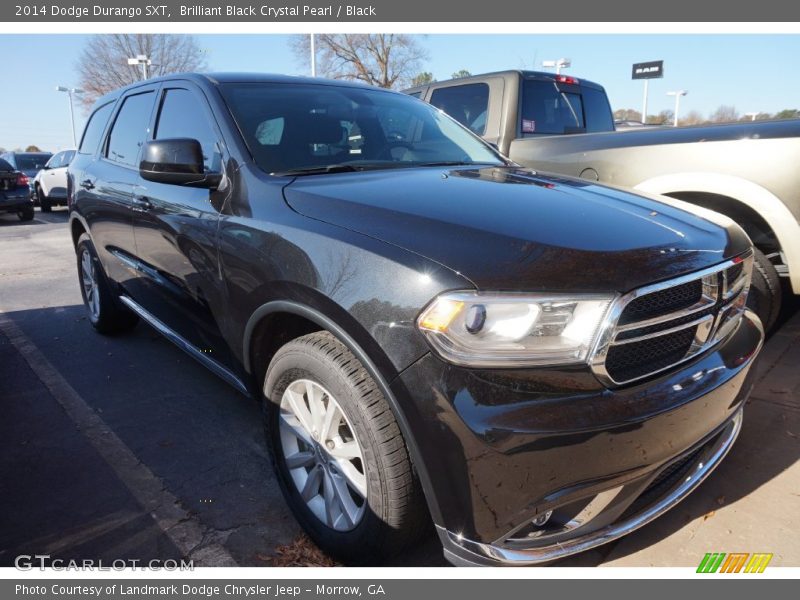 Brilliant Black Crystal Pearl / Black 2014 Dodge Durango SXT