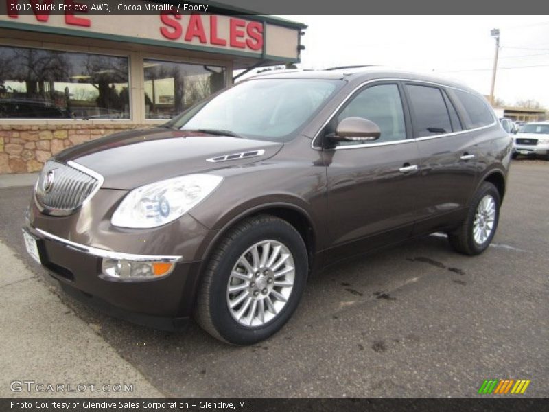 Cocoa Metallic / Ebony 2012 Buick Enclave AWD
