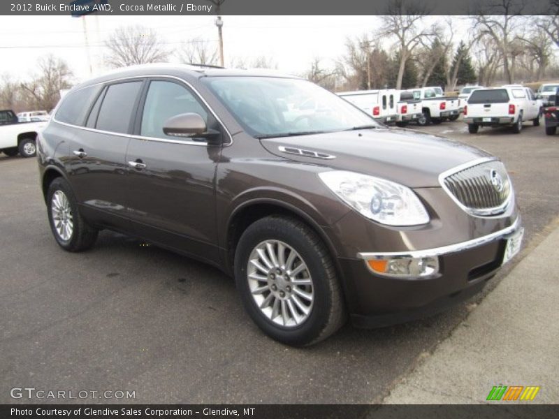 Cocoa Metallic / Ebony 2012 Buick Enclave AWD